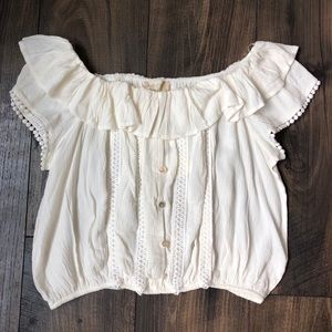 White Strapless Tube Top